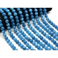 Бусины из кальцита шарик 10мм цвет синий, 37см, 37 бусин