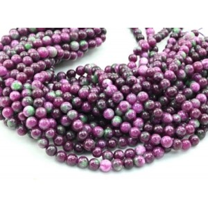 Бусины из кальцита шарик 8мм, цвет цоизит 37см, 46 бусин