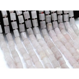 Бусины из розового кварца прямоугольник с гранями 10*15мм, 44см, 25 бусин