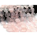 Бусины из розового кварца круг 25мм, 40см, 16 бусин Бусины из розового кварца круг 25мм, 40см, 16 бусин