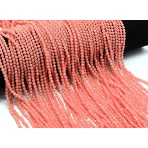 Светящиеся бусины шарик гр.3мм цвет коралловый, 38см, 129 бусин (иск.) Светящиеся бусины шарик гр.3мм цвет коралловый, 38см, 129 бусин (иск.)