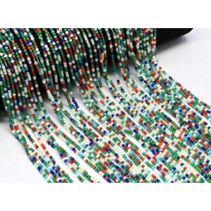 Бусины из кошачьего глаза (синт.) шарик 2мм цвет ассорти, 37см, 180 бусин (иск.) Бусины из кошачьего глаза (синт.) шарик 2мм цвет ассорти, 37см, 180 бусин (иск.)