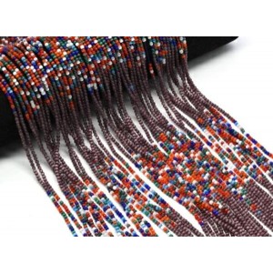 Бусины из кошачьего глаза (синт.) шарик 2мм цвет фиолетовый, 37см, 180 бусин (иск.)