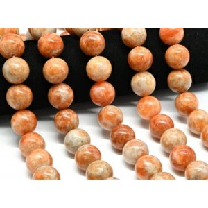 Бусины из солнечного камня (гелиолит) шарик 18мм, 40см, 22 бусины