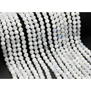 Бусины из лунного камня (Адуляр) шарик 6мм, 39см, 60 бусин