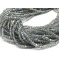 Бусины из лабрадорита рондель гр.4мм, 38,5см, 130 бусин