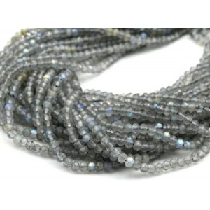 Бусины из лабрадорита рондель гр.4мм, 38,5см, 130 бусин