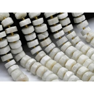 Бусины из лунного камня (Адуляр) диски гр.13*7мм, 36см, 38 бусин