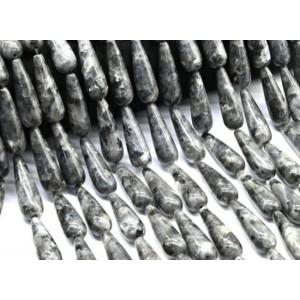 Бусины из лабрадорита (ларвикита) капля 10*30мм, 40см, 13 бусин Бусины из лабрадорита (ларвикита) капля 10*30мм, 40см, 13 бусин