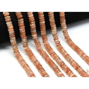 Бусины из солнечного камня (гелиолит) рондель 7*3мм, 39см, 135 бусин