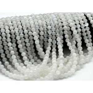 Бусины из лунного камня (Адуляр) шарик 7мм, 39см, 54 бусины