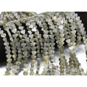 Бусины из лабрадорита сердце 7*6мм, 38см, 60 бусин Бусины из лабрадорита сердце 7*6мм, 38см, 60 бусин