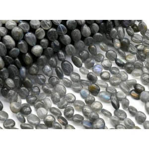 Бусины из лабрадорита галтовка 10*14мм, 39см, 28 бусин Бусины из лабрадорита галтовка 10*14мм, 39см, 28 бусин