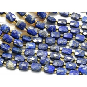 Бусины из лазурита афганского прямоугольник с граями 8*10мм, 37см, 30 бусин