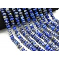 Бусины из лазурита афганского галтовка с гранями 10*7мм, 39см, 51 бусина