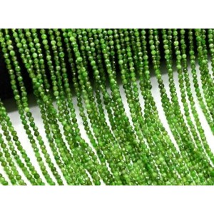 Бусины из хромдиопсида шарик гр.3мм, 39см, 130 бусин