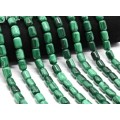 Бусины из малахита бочонок 10*14мм, 40см, 29 бусин