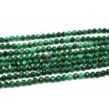 Бусины из малахита шарик гр.5мм, 39см, 72 бусины