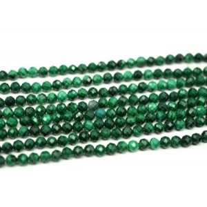 Бусины из малахита шарик гр.5мм, 39см, 72 бусины