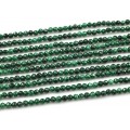 Бусины из малахита шарик гр.3мм, 38см, 110 бусин