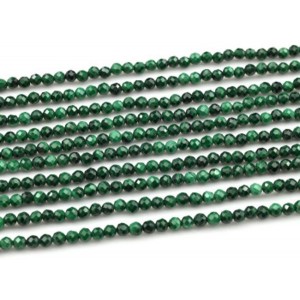 Бусины из малахита шарик гр.3мм, 38см, 110 бусин