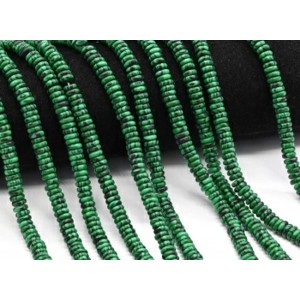 Бусины из малахита (имитация) диски 6*2мм, 38см, 150 бусин