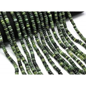 Бусины из нефрита рондель 6*3мм, 40см, 145 бусин