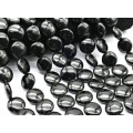 Бусины из обсидиана черного круг 20мм, 39см, 20 бусин