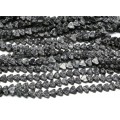 Бусины из обсидиана снежного сердце 7*6мм, 38см, 60 бусин