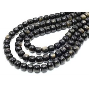 Бусины из обсидиана радужного рондель 10*9мм, 38см, 43 бусины
