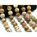Бусины из опала дендритового шарик 20мм, 38см, 19 бусин