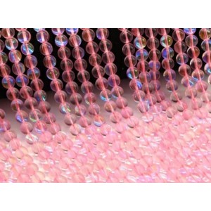 Бусины из опала искусственного шарик 8мм цвет розовый, 38см, 52 бусины Бусины из опала искусственного шарик 8мм цвет розовый, 38см, 52 бусины