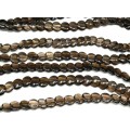 Бусины из раухтопаза круг 12мм, 40см, 46 бусин