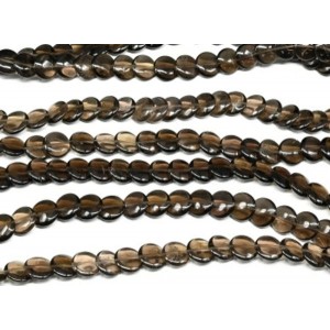 Бусины из раухтопаза круг 12мм, 40см, 46 бусин