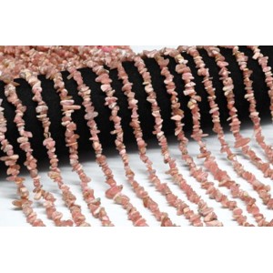 Бусины из родохрозита галтовка 5*3мм, 39см, 195 бусин