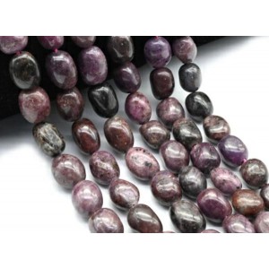 Бусины из сапфира галтовка 10*15мм, 41см,27 бусин Бусины из сапфира галтовка 10*15мм, 41см,27 бусин