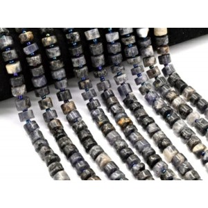 Бусины из иолита диски 9*6мм, 40см, 53 бусины Бусины из иолита диски 9*6мм, 40см, 53 бусины