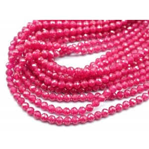 Бусины из рубина шарик гр.4мм, 39см, 101 бусина