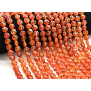 Бусины из сердолика круг гр.8мм, 37,5см, 47 бусин