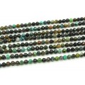 Хризоколла бусины шарик гр.6мм, 39см, 67 бусин