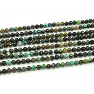 Хризоколла бусины шарик гр.6мм, 39см, 67 бусин