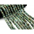 Бусины из хризоколлы галтовка с гранями 10*7мм, 38см, 50 бусин