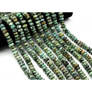 Бусины из хризоколлы галтовка с гранями 10*7мм, 38см, 50 бусин