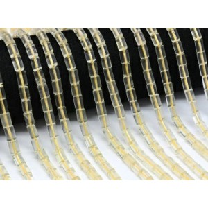 Бусины из топаза лимонного цилиндр 5*8мм, 39см, 50 бусин