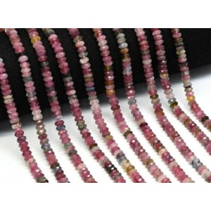 Бусины из турмалина рондель огранка 6*3мм, 39см, 135 бусин