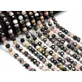 Бусины из турмалина кубик гр.8мм, 39см, 49 бусин