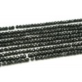 Бусины из турмалина шерл рондель гр.5*3мм, 39см, 120 бусин