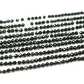 Бусины из турмалина шерл шарик гр.5мм, 39см, 82 бусины