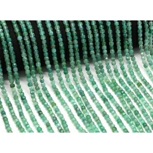 Бусины из хризопраза кубик гр.4мм, 40см, 97 бусин