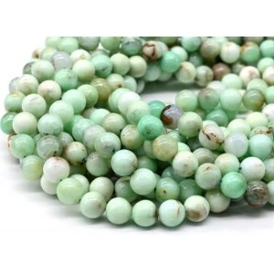 Бусины из хризопраза шарик 10мм, 39см, 39 бусин Бусины из хризопраза шарик 10мм, 39см, 39 бусин